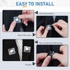 Wzenclave 10 Pairs New Hidden Sew Magnetic Snap Curtain Magnetic