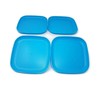 Tupperware – Set de 4 pcs, color morado Luncheon placa
