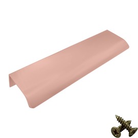 M4TEC Bar Kitchen Cabinet Door Handles Cupboards Drawers Bedroom Furniture Concealed Finger Edge Pull Handle for Wardrobe & Bedroom Cabinet Hardware Rose Gold. VD3 Series: 448 mm