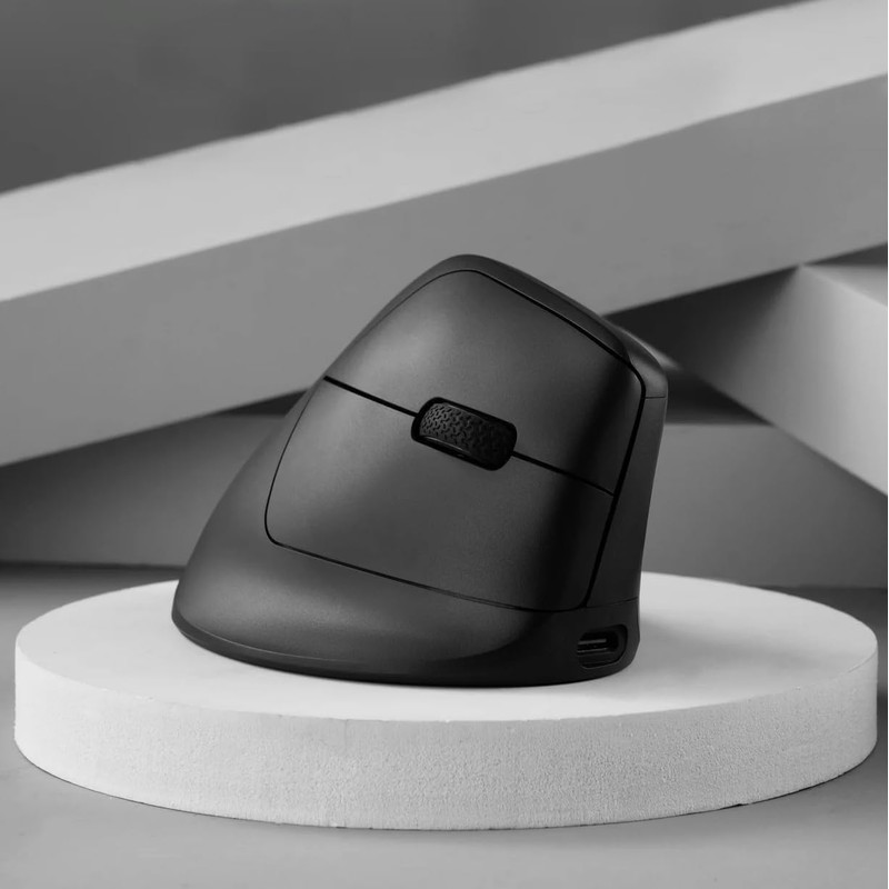 Keychron M5 8K Vertical Wireless Mouse, PAW3950 Sensor with Programmable