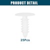 ACROPIX Universal 5mm Push Bumper Fastener Rivet Clips White -