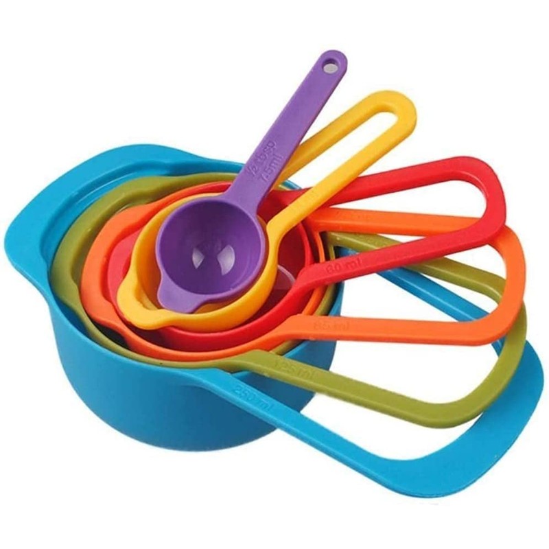 Buy-Simplicity® 6Pcs Rainbow Measuring Spoon Set,Stackable Combination Measuring Cup Tools,