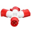 Industrial Socket Waterproof Electrical Connector 3 Way 16A Outlet for
