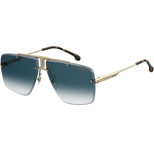 Carrera 1016/S Navigator Sunglasses, Gold/Blue Shaded, 64mm, 11mm