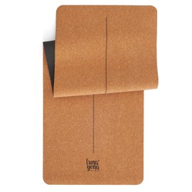 LunaYena Cork Yoga Mat - Eco-Friendly Non-Slip Natural Cork & Non-Toxic Rubber Base for Women & Men, 4mm Thick for Hot Yoga/Pilates/Fitness, 72"x24" Durable Sustainable Design for Home/Studio/Outdoor