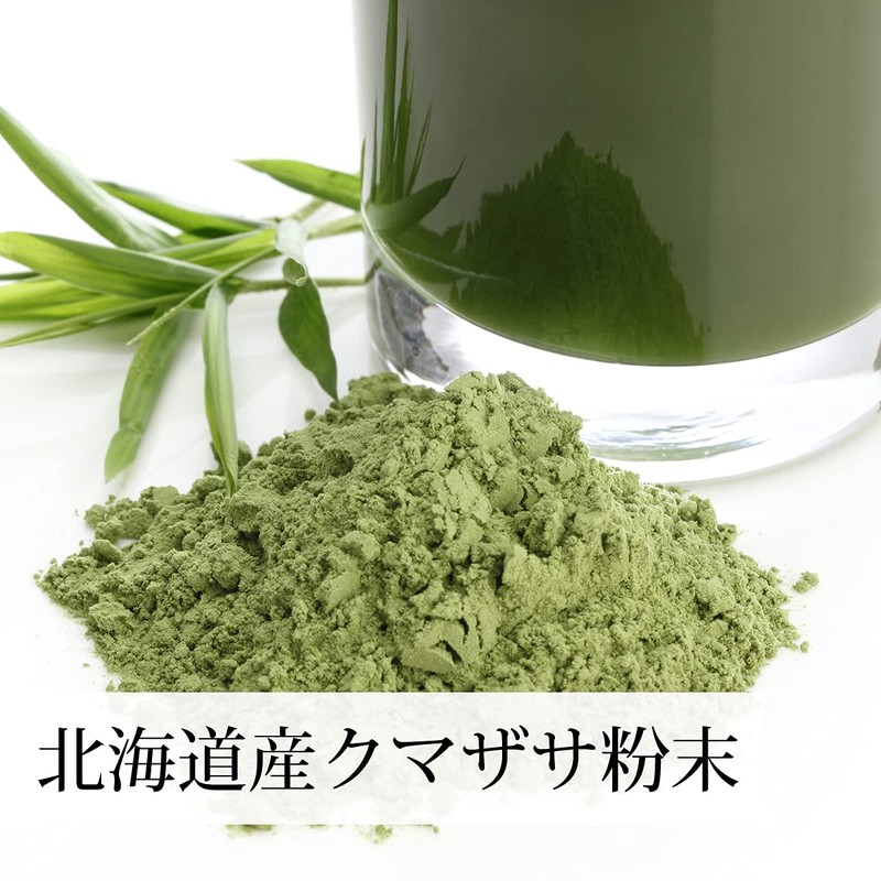 自然健康社 クマザサ粉末 100g パウダー 熊笹茶 青汁 サプリ 国産 無添加