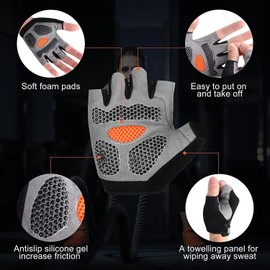 StepTidy Gym Gloves Weightlifting – Non-Slip Breathable Grip, Fitness and Cycling Training
