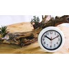 Perfect White Shell Water Resistant Clock, Quartz Movement, Simple Design,