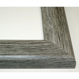 Creative Letter Art [10x24dw-w] 5 Opening Glass Face Driftwood Picture Frame Holds 4x6 Media with White Collage Mat