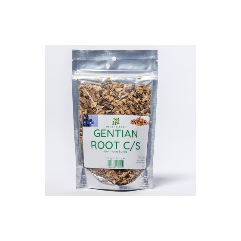 Herb To Body Gentian Root C/S - 4oz Resealable Pouch