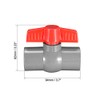 sourcing map 32mm PVC Ball Valve for Water Supply Pipe,