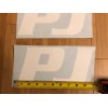 PJ Trailers Tongue Replacement 10” Stickers White (set Of 2)