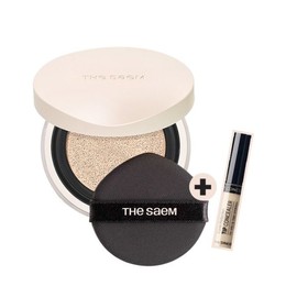 The Saem 더샘 커버 퍼펙션 컨실러쿠션 리뉴 (본품+리필)+팁컨실러미니 1종 The Saem Cover Perfection Concealer Cushion Renew (Main Product + Refill) + Tip Concealer Mini 1 Type