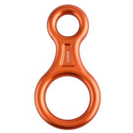 TRIWONDER 35kN Aluminum Climb Figure 8 Descender Rigging Plate Rappel Gear Rock Climbing Rescue Belay Device Downhill Equipment Heavy Duty (Orange)