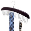 Belt Organizer, Ohuhu Durable Walnut Wooden Tie Belt Holder for