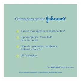 Johnson's Crema Peinar Johnson's Baby Hidratacion Intensa