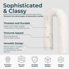 White Marble Arch Decorative Object – Rounded Horseshoe Sculpture Modern