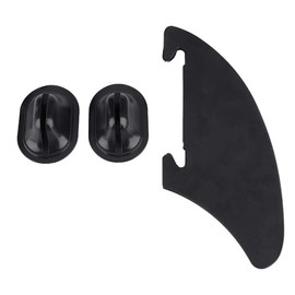 Tbest Kayak Fin, Kayak Skeg Tracking Fin Integral Fin Mounting Points Black Watershed Board Kayak Canoe Boots Accessories