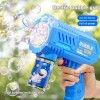 Unbranded Fully Automatic Space Bubble Machine Gun Rocket 10 Hole