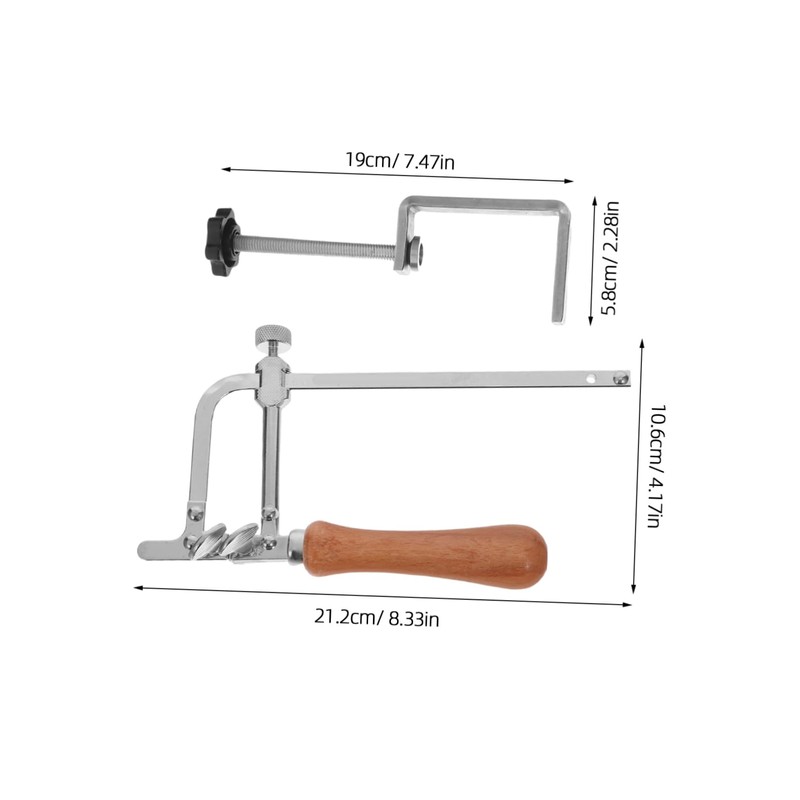 Ciieeo 1 Set Coping Saw Frame with Replacement Blades and