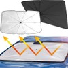 Car Parasol, Foldable Car Sun Shade, 130 x 65 cm,