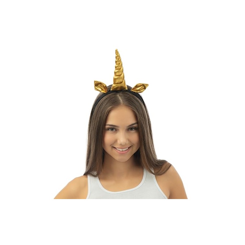P 'tit clown 82203 Unicorn Headband Gold and Black, One
