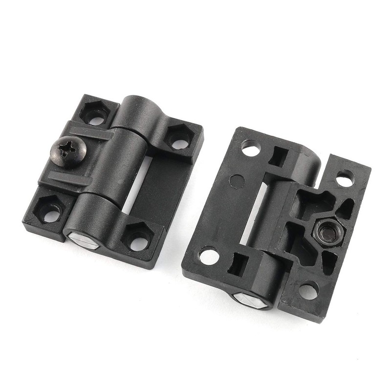 E-outstanding Bisagra de torsión de 4 piezas de nailon negro