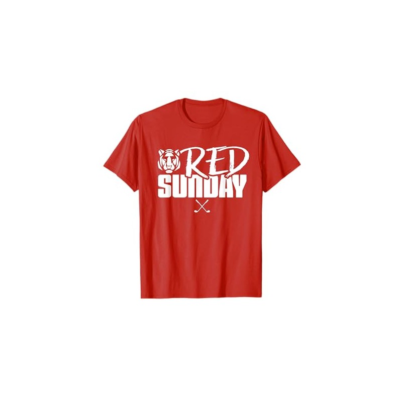 Tiger Red Sunday Golf T-Shirt