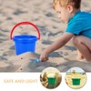 HEMOTON Beach Bucket Sand Bucket Pack of 2 Plastic Buckets