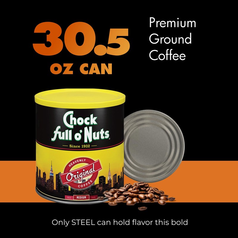 Chock Full o' Nuts Heavenly Original Ground Coffee – Premium