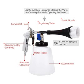 Tornado Automatic Cleaning Gun High Pressure Washing Gun Compressed Air for Car Adjustable Air Pressure
