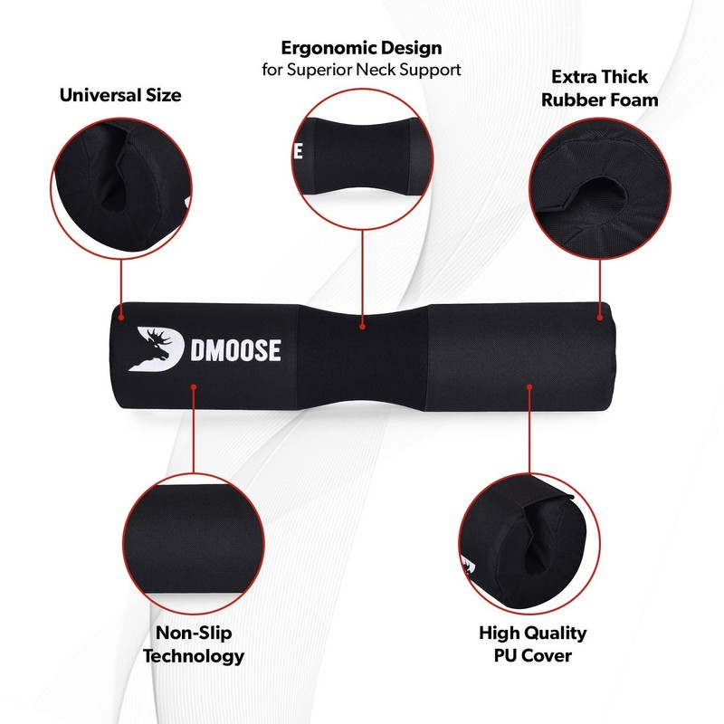 DMoose Barbell Squat Pad for Hip Thrust, Squats & Lunges