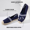 BABUDOG - Mocasines para mujer, de malla, zapatos planos blancos