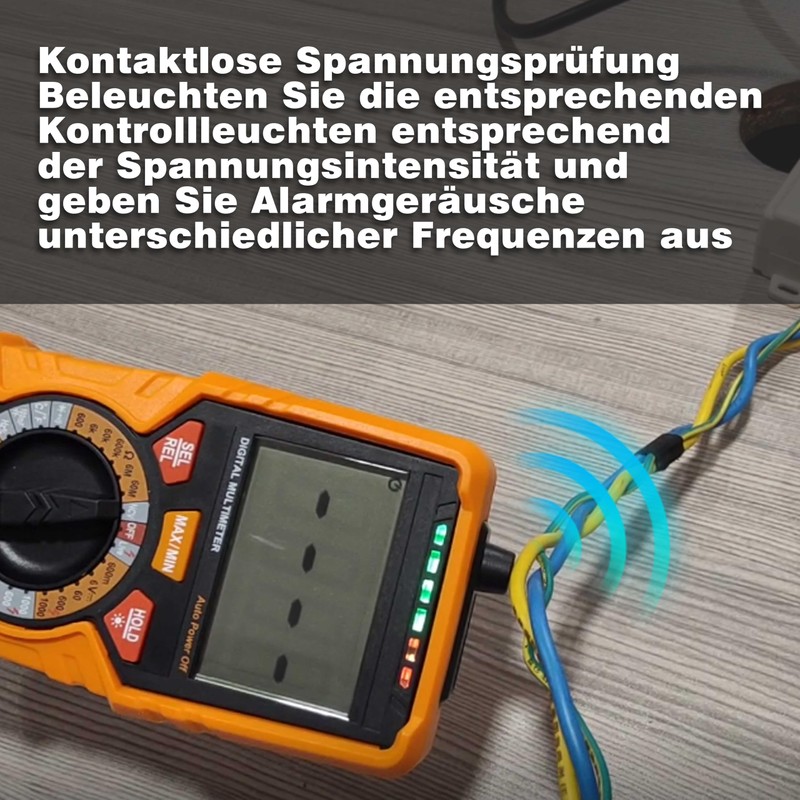 Digital Multimeter with 6000 Counts, True RMS Voltmeter Ohmmeter Ammeter,