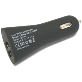 Wasabi Power USB Car Charger (2 Port, 15.5W, 3.1Amp)