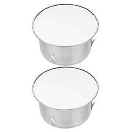 PATIKIL Chimney Hole Cap, 2 Pcs 83mm(3.3 Inch) Adjustable Round Stainless Steel Flue Hole Cover Stove Pipe Cap Pipe Cover for Kitchen Balcony Sewer, Silver Tone