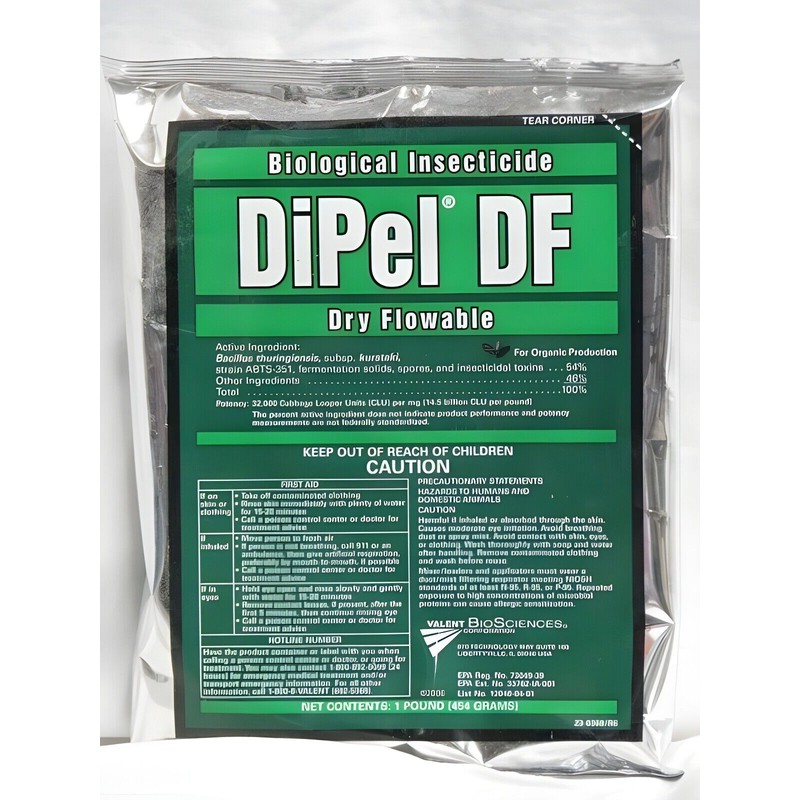 Valent DiPel Biological Insecticide - 1 Pound - OMRI Certified
