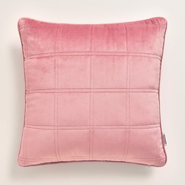 ROOM105 Room99 Colette 40 x 40 cm Decorative Cushion Cover Cushion Cover Decorative Cushion Cover Throw Cushion Cover Aesthetic Modern Bedroom Living Room Velvet Pink 1 Piece