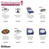 Silberkanne Keyring Whistle 11 x 3.5 x 1 cm with