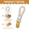 sourcing map 8 Pcs Tea Towel Clips with Cotton Loop