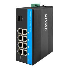 Gigabit Ethernet POE Switch 8 Ports with POE 30W and 1 Uplink SFP Port for Outdoor Use