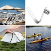 HZMM 8 Pcs Kayak Paddle Spring Snap Clips, Tent Pole