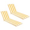 Only choice 2 Pieces Set 79.5"×26" x3''Outdoor Lounge Chair Cushions