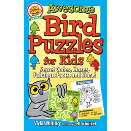 Awesome Bird Puzzles for Kids: Secret Codes, Mazes, Fabulous Facts, and More! (Happy Fox Books) Fun and Educational Activity Book for Children Ages 5-10 to Learn All About Nature Through Play