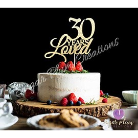 Decoración para tartas de 30 años