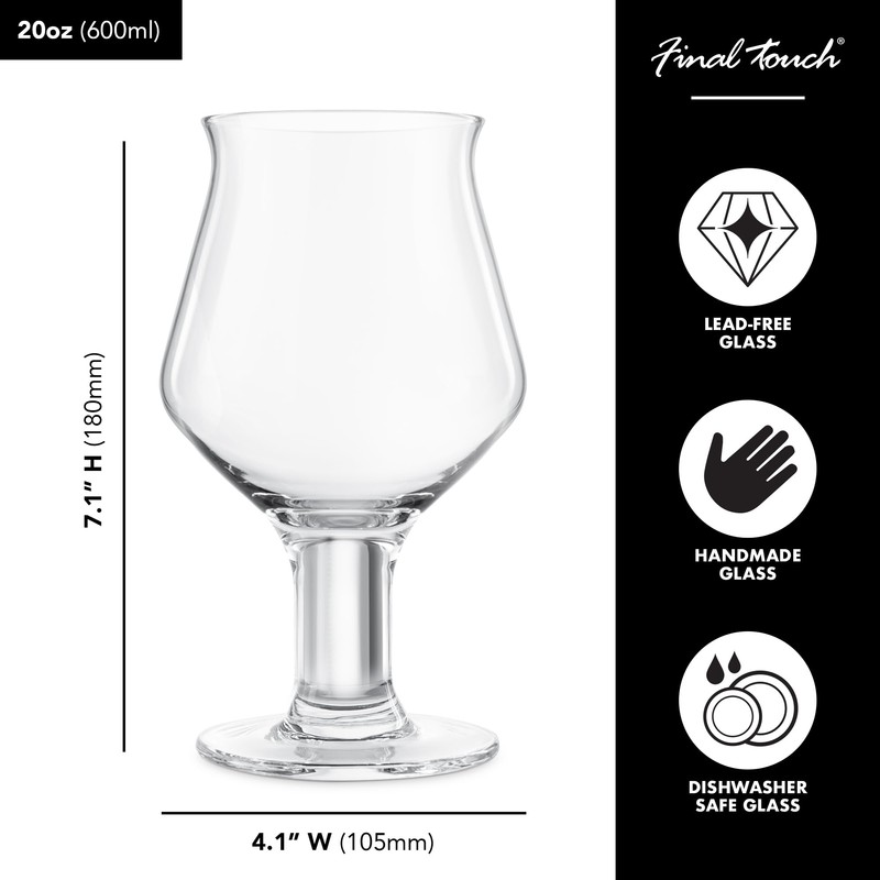 Final Touch Craft Beer Glasses - Set of 2 |