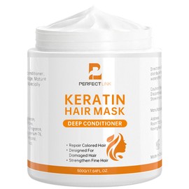 WDETHMY Hair Mask for Damaged Hair - Deep conditioning & Hydrating & Smoothing Hair Mask for Dry and Curly Hair, Natural Keratin Hair Treatment 500g - Paraben, Phthalate & Sulfate Free