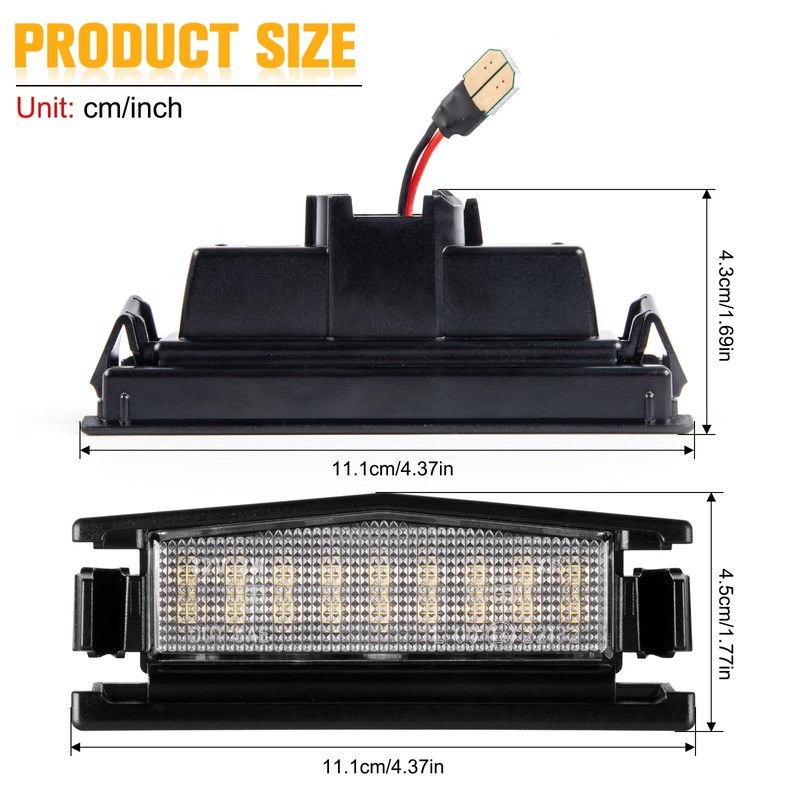 POPMOTORZ LED Number Plate Light for MX-5 Miata 2016-2020, LED