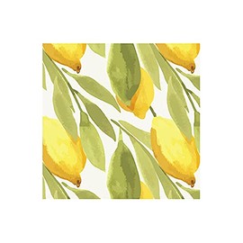 Harman Pack of 20 Lemon Paper Napkin Luncheon 6.5" x 6.5"