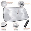 Retractable Car Windshield Sunshade for Parking – Titanium-Coated Heat Shield